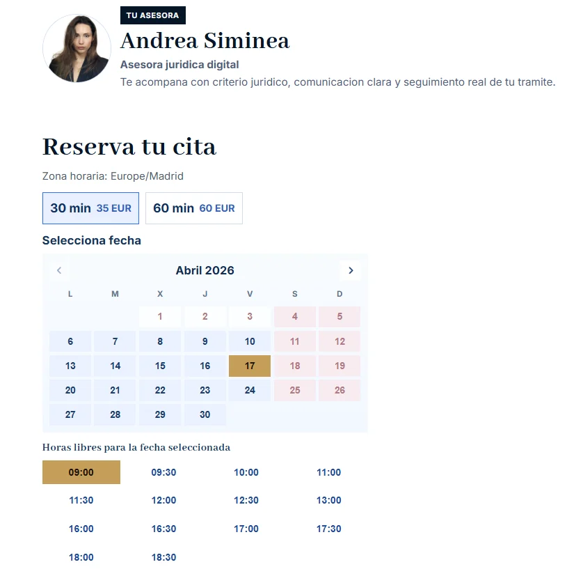 Captura del proceso de consulta online